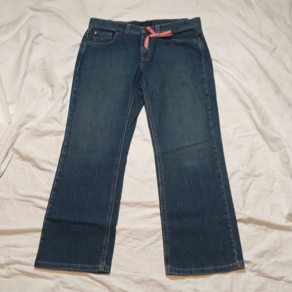 NWT 2004 THE LIMITED TIERNEY JEANS WOMENS 12 SHORT LOW RISE CURVY BOOT CUT PANTS